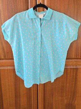 Vintage Sweet Baby Jane blouse short sleeve small